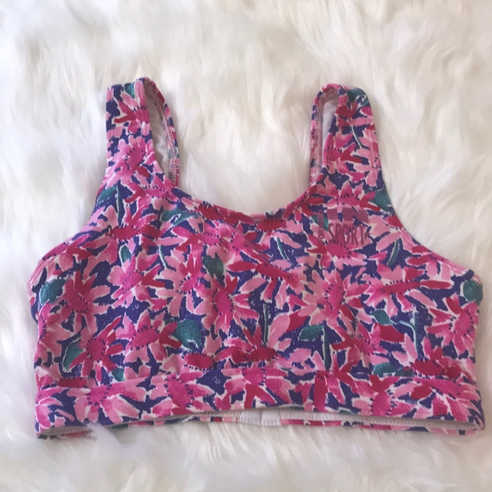 For women in sport floral bra